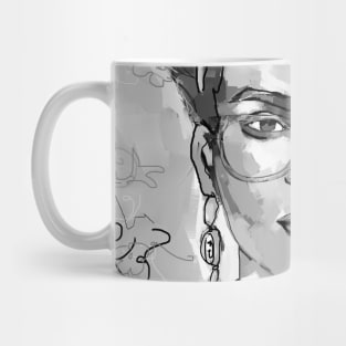 Frida Kahlo Black and White 6 Mug